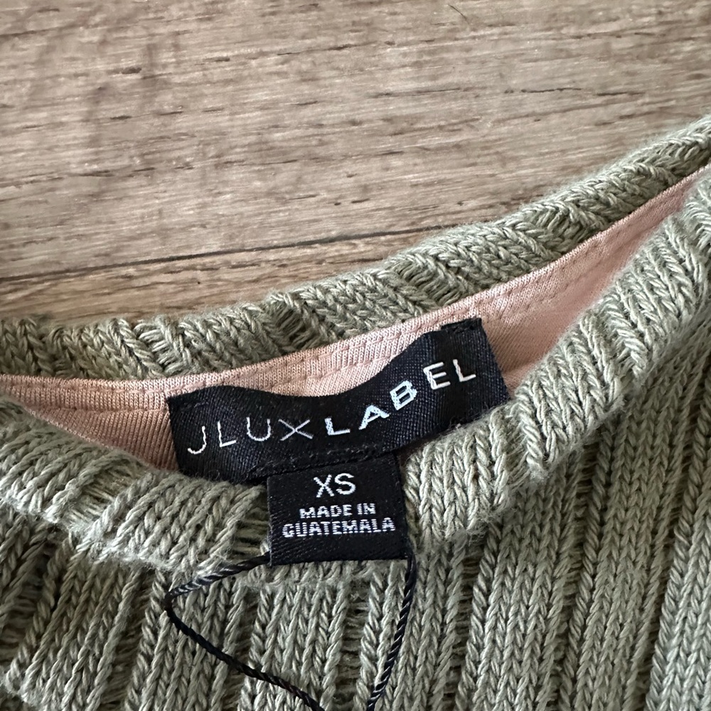 JLUXLABEL Green Ribbed Bodysuit - Picture 2 of 2